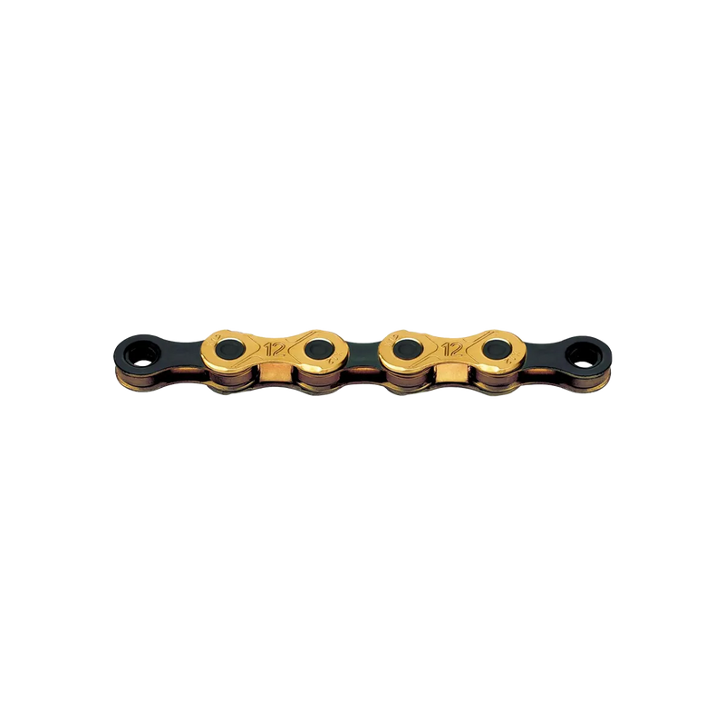 KMC X12 12 Speed Chain, Ti-N Gold/Black 126 Link