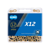 KMC X12 12 Speed Chain, Ti-N Gold/Black 126 Link