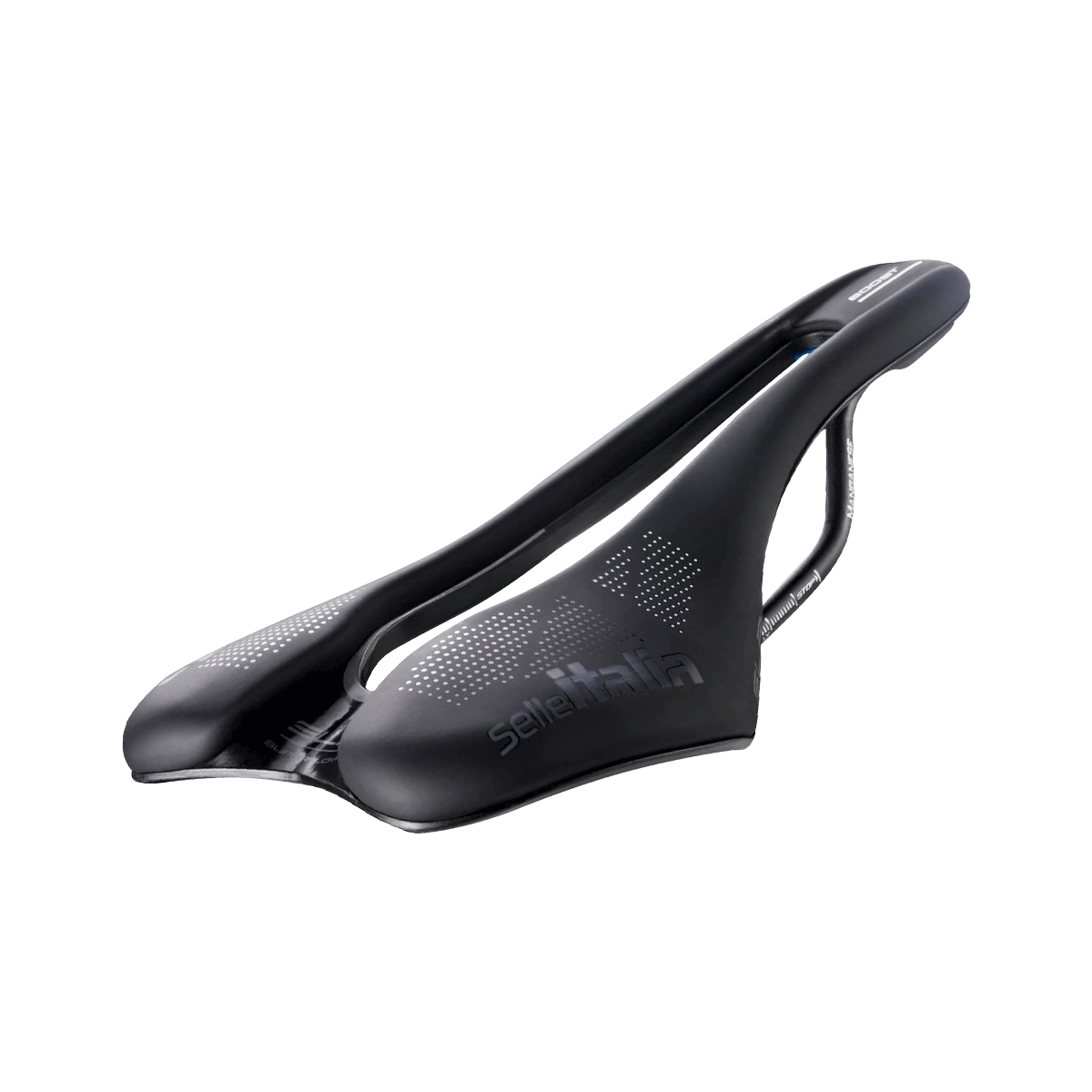 Selle Italia SLR Superflow Saddle (Black) (Titanium Rails) (L3) (145mm) - Performance Bicycle
