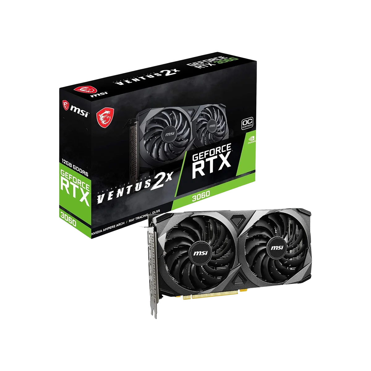 3060 12gb Ventus 2x Msi Vga Geforce Rtx 3060 Gaming X (Factory