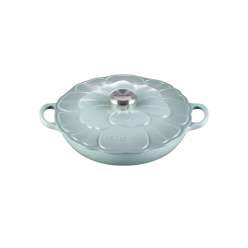 Le Creuset Petal Braiser 2.25 qt Sea Salt Cast Iron