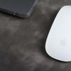 Jersey Grey Leather Desk Pad for Office and Home