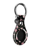 Black and Pink Floral Airtag Case
