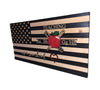 Teacher Appreciation Wooden American Flag with 