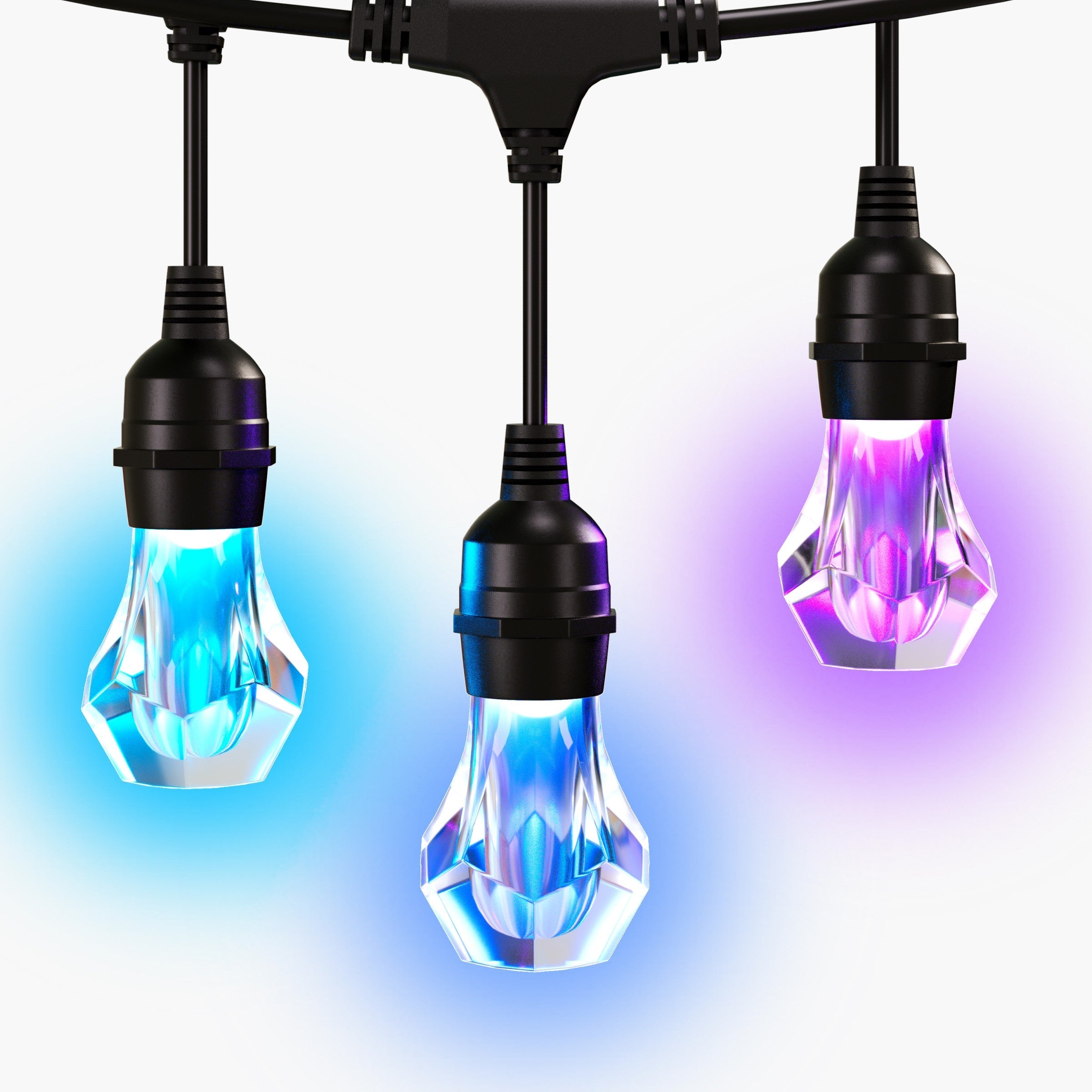Matter Smart Multicolor Outdoor String Lights Expansion Pack 49ft (15m ...