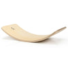 Wooden Wobble Balance Board Kids 35 Inch Rocker Yoga Curvy Board Toy with Felt Layer-Natural