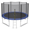 8/10/12/14/15/16 Feet Outdoor Trampoline Bounce Combo with Safety Closure Net Ladder-12 ft