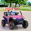 12V 2-Seater Kids Ride on UTV with Slow Start Function Music-Pink
