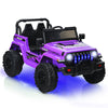 12V Kids Ride-on Jeep Car with 2.4 G Remote Control-Purple