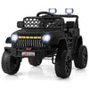 12V Kids Ride on Truck Car with Parental Remote and Music Player-Black