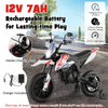 Aprilia Licensed Kids Ride On Motorcycle with 2 Training Wheels-White