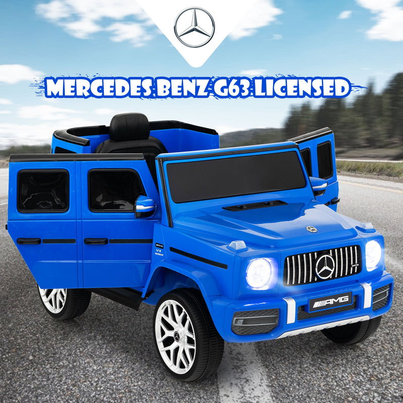 12V Mercedes-Benz G63 Licensed Kids Ride On Car with Remote Control-Na ...