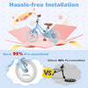 12 Inch Kids Bike with Adjustable Handlebar and Seat for 3-4 Year Old