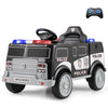 12V Battery Powered Electric Vehicle with 3 Speeds and Megaphone-Black