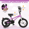 Kids Bike 14-Inch Children Training Bicycle with 2 Brake for 3-5 Years Old