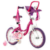 14 Inch Kids Bike with Doll Seat and Removable Training Wheels-14 inches