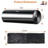 GBruno 4 Rolls Black Garbage Bag