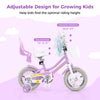 12 Inch Girls Bike Kids Bicycle with Doll Seat and Streamers for Children 3-4 Years Old