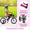 18 Inch Kids Bike Adjustable Bicycle with Front Basket for Children Aged 4-8 Years Old