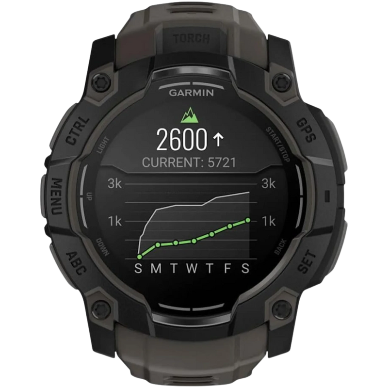 Garmin Instinct 3 AMOLED Rugged GPS Smartwatch – Charcoal