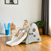 Freestanding Baby Slide Indoor First Play Climber Slide Set for Boys Girls -Gray