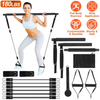 GBruno Pilates Bar Kit with 180LBS Resistance Bands