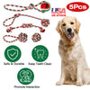 GBruno 5Pcs Christmas Dog Rope Chew Toys