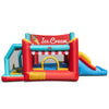 5-in-1 Ice Cream Inflatable Bounce House with Ball Pit and Slide without Blower