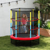 55 Inch Mini Trampoline for Kids with Safety Enclosure Net for Indoor Outdoor