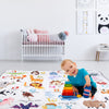 50x50IN Baby Play Mat Non-Slip Baby Crawling Mat Foldable Playpen Mat Machine Washable for Newborns Infants Babies Toddlers