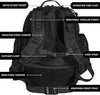 Phil & Jack Dad Diaper Bag Backpack, Baby Diaper Bag with Changing Station, Tactical Military Style, Womens Mens Diaper Bag (Black)