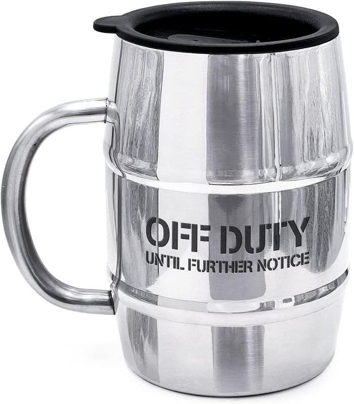 Funny Mug Gift for Men - 17oz Insulated Stainless Steel Beer/Coffee Cup with Handle and Lid for Birthday/Christmas 2023 