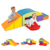 6 Pieces Foam Climbing Blocks Soft Play Climbing for Toddlers with Tunnel-Multicolor