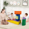 6 Pieces Foam Climbing Blocks Indoor Climb and Crawl Activity Playset with Rectangles-Purple