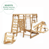 6in1 Indoor Jungle Gym for Toddler: Playground + Swings Set + Slide Board + Rope + Stairs