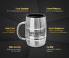 Funny Mug Gift for Men - 17oz Insulated Stainless Steel Beer/Coffee Cup with Handle and Lid for Birthday/Christmas 2023 