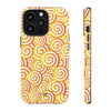 ABSTRACT SPIRAL ORANGE | Tough Phone Case