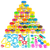 40 Pack Of Party Favors Play Dough + 40 Dough Tools - Bulk Party Pack
