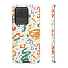 DOODLE BRUSH STROKES | Tough Phone Case