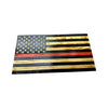 Wooden Thin Red Line American Flag with Custom Logo and Personalization