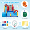 7 in 1 Outdoor Inflatable Bounce House with Water Slides and Splash Pools with 680W Blower