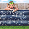Inflatable Swimming Pool XL for Kids/Adults/Family, Dark Blue (Large 10'x6' Ft / 22