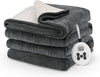 Sunbeam Royal Luxe Sherpa Night Fog Heated Blanket - Twin