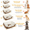 GBruno Pet Dog Bed Soft Warm Fleece
