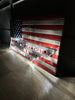 Custom Wooden American Flag with Acrylic State Cutout and LED Lighting