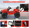 12V Kids Ride-on Jeep Car with 2.4 G Remote Control-Red