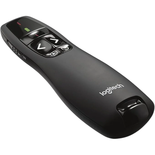 Logitech R400 Wireless Presenter | Red Laser Pointer & 50ft Range
