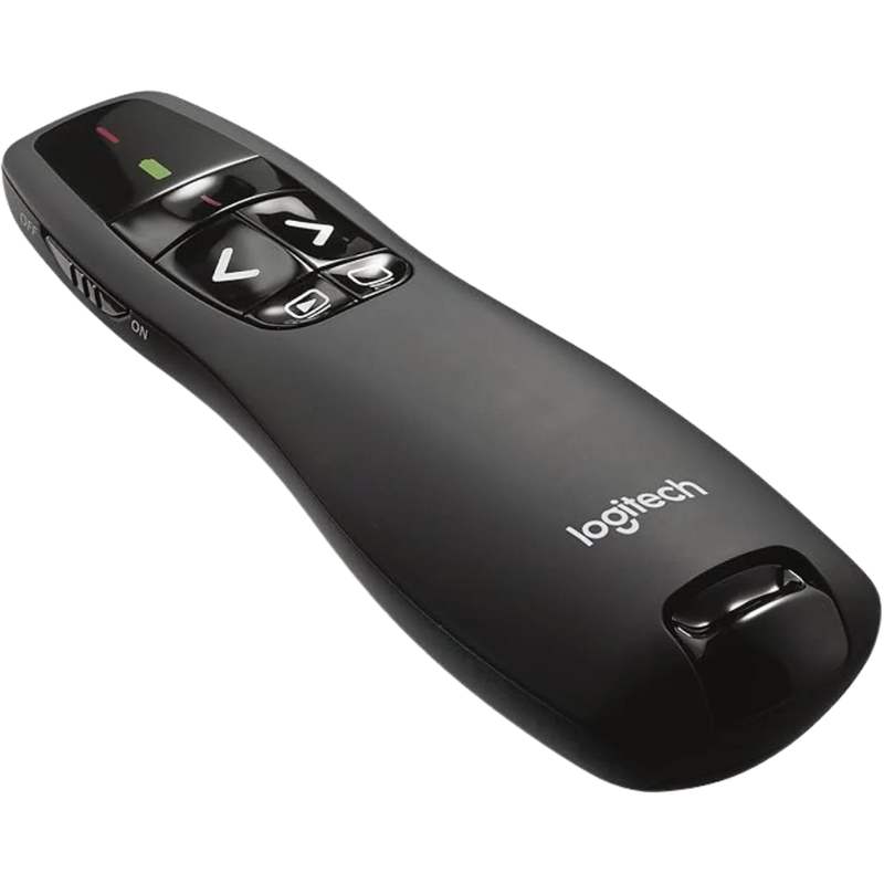 Logitech R400 Wireless Presenter | Red Laser Pointer & 50ft Range