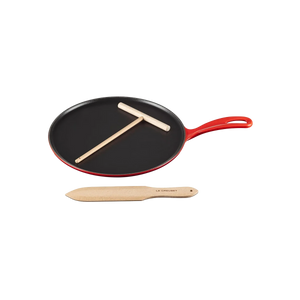 Le Creuset Cerise Enameled Cast Iron Crepe Pan 10.75"