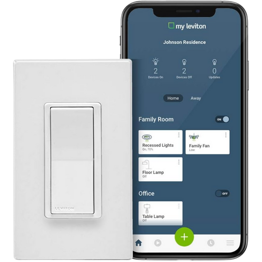 Leviton Decora Smart Wi-Fi 15A Switch White